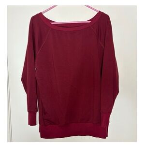 Burgundy Long Sleeve Sweatshirt